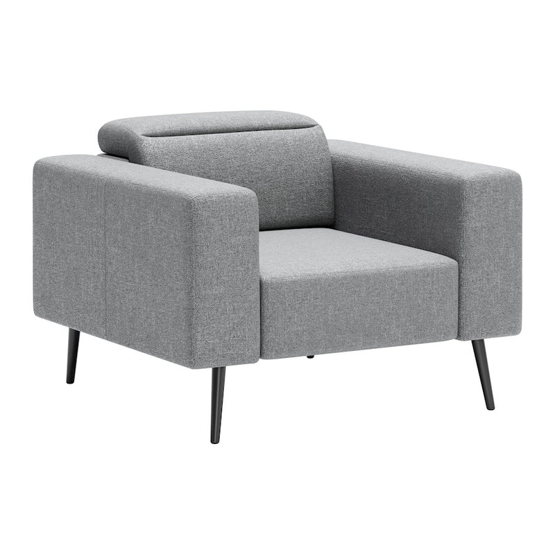 Zuo Modern Milan Armchair, Dark Gray