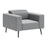 Zuo Modern Milan Armchair, Dark Gray