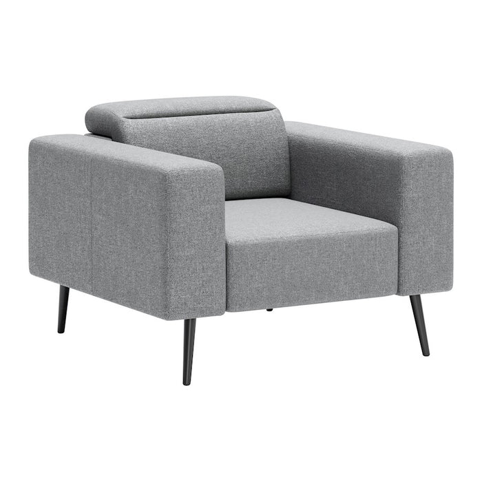 Zuo Modern Milan Armchair, Dark Gray