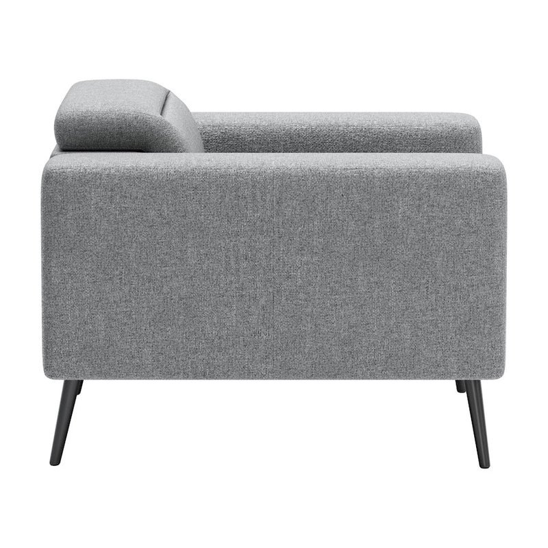 Zuo Modern Milan Armchair, Dark Gray