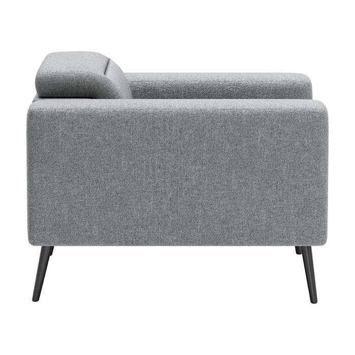 Zuo Modern Milan Armchair, Dark Gray