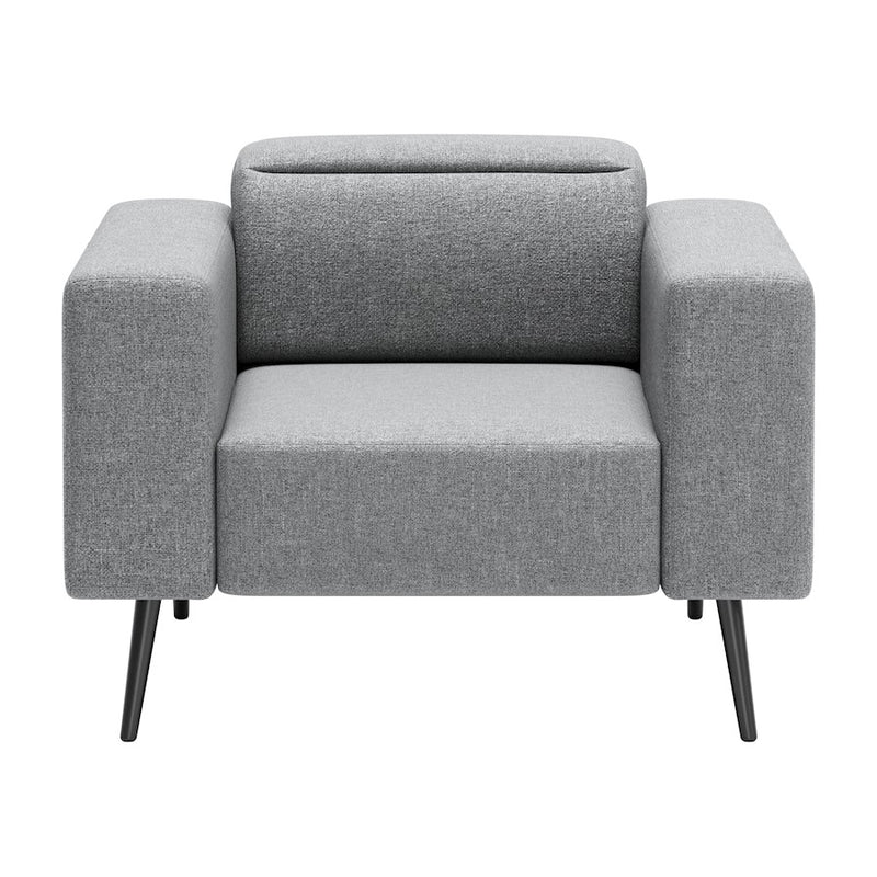 Zuo Modern Milan Armchair, Dark Gray