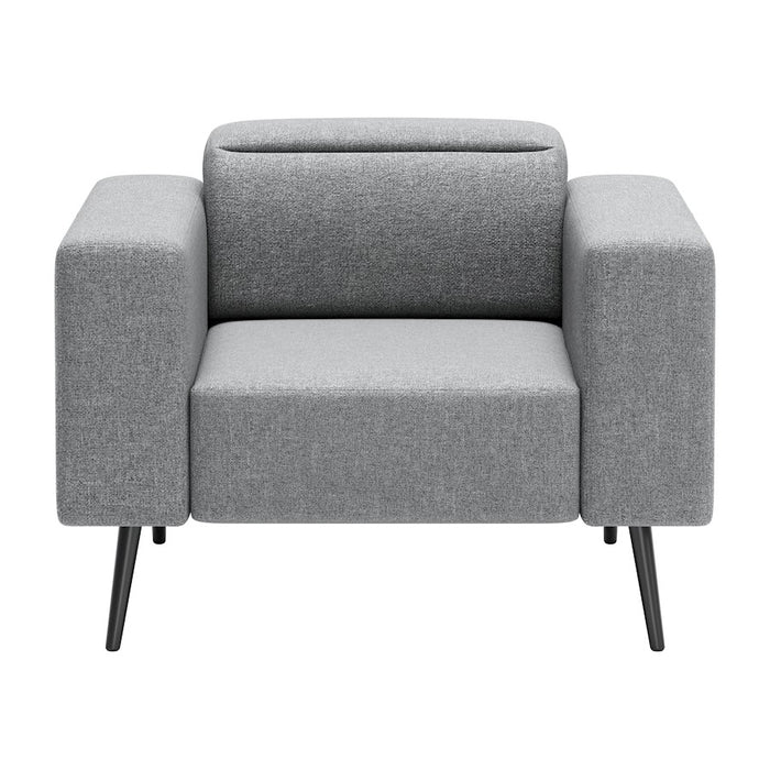 Zuo Modern Milan Armchair, Dark Gray