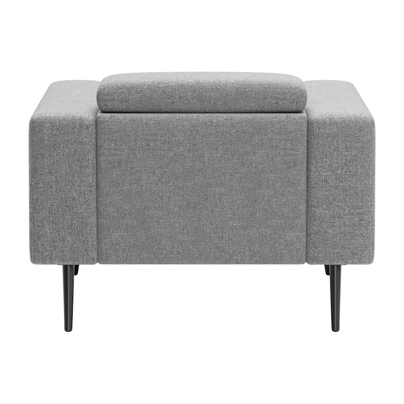 Zuo Modern Milan Armchair, Dark Gray