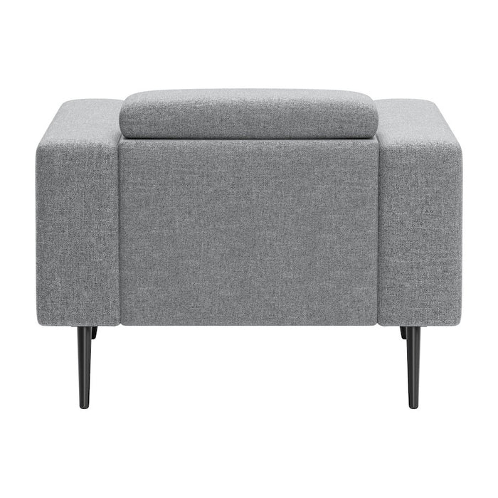 Zuo Modern Milan Armchair, Dark Gray