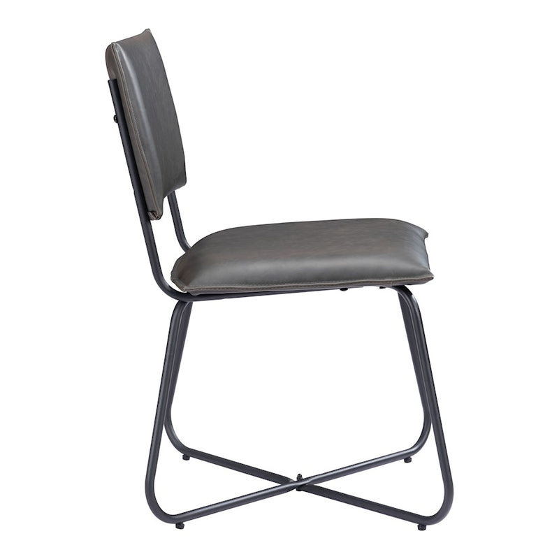Zuo Modern Grantham Dining Chair Set of 2, Vintage Gray
