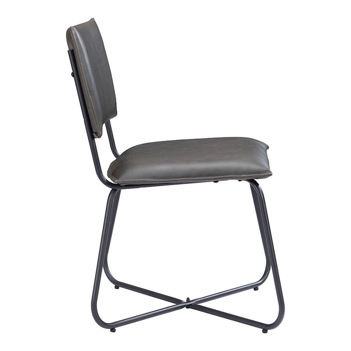 Zuo Modern Grantham Dining Chair Set of 2, Vintage Gray
