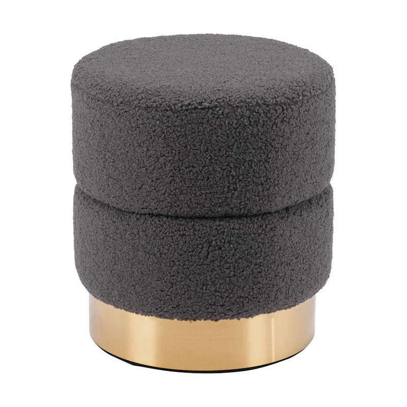 Zuo Modern Eureka Ottoman, Dark Gray - 109622