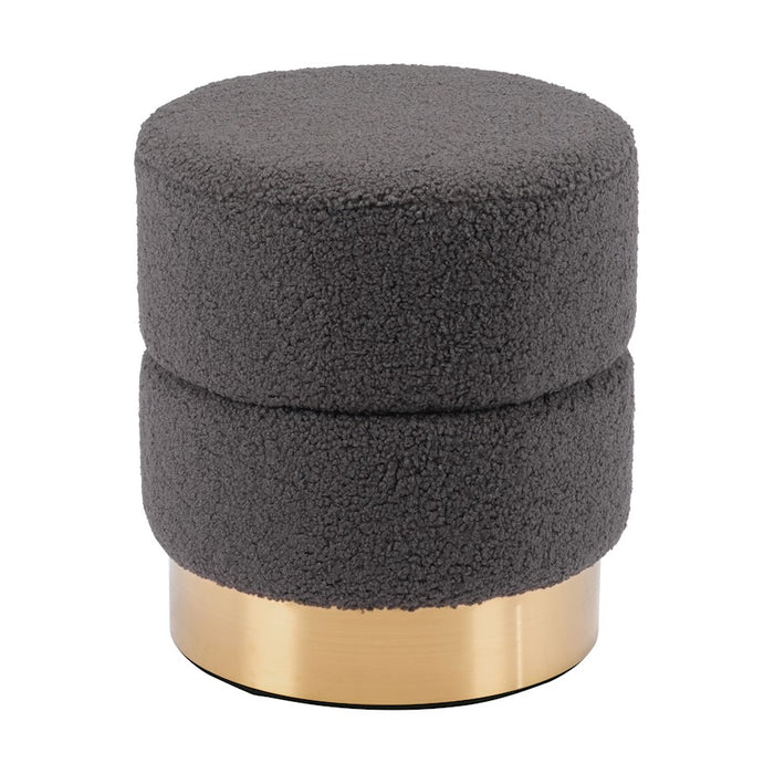 Zuo Modern Eureka Ottoman, Dark Gray - 109622