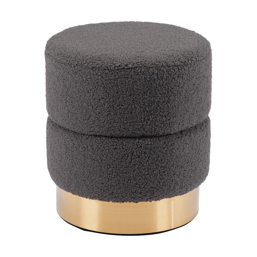 Zuo Modern Eureka Ottoman, Dark Gray - 109622