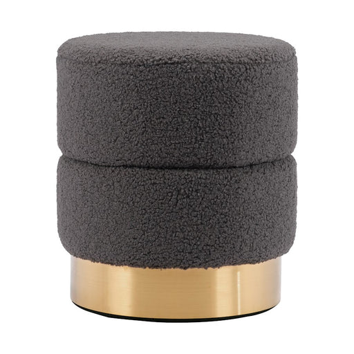 Zuo Modern Eureka Ottoman, Dark Gray