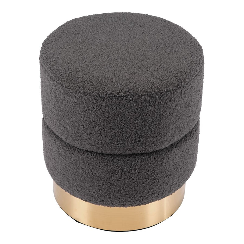Zuo Modern Eureka Ottoman, Dark Gray