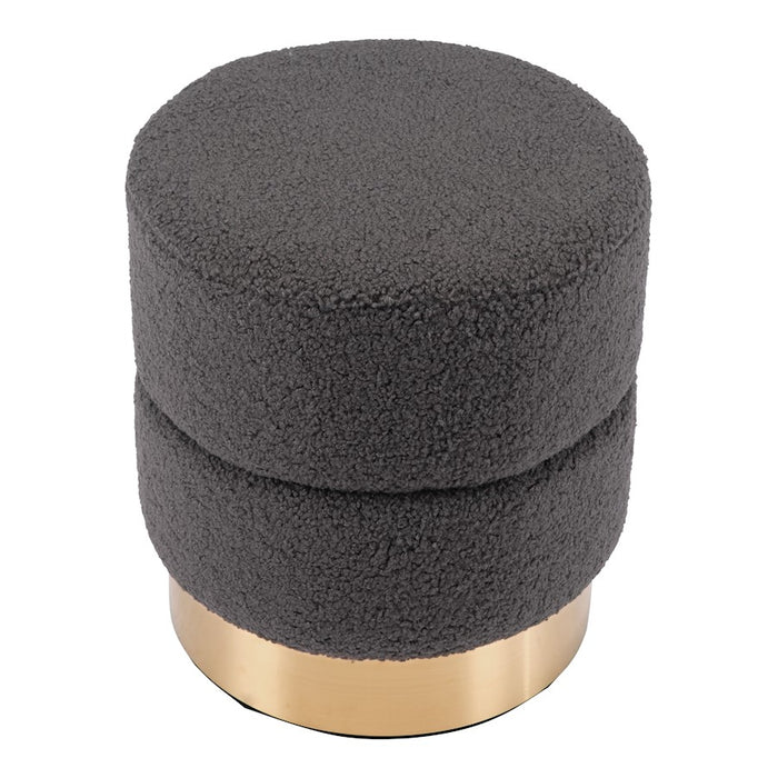 Zuo Modern Eureka Ottoman, Dark Gray