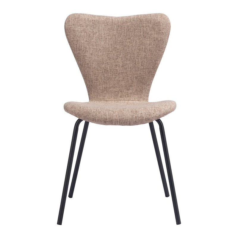 Zuo Modern Tollo Dining Chair Set of 2, Brown