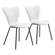 Zuo Modern Torlo Dining Chair Set of 2, White - 109630