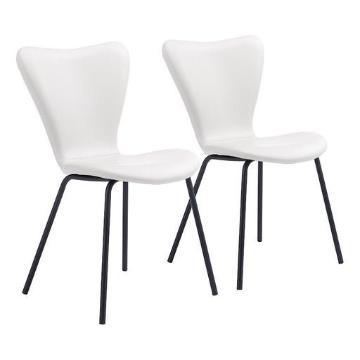 Zuo Modern Torlo Dining Chair Set of 2, White - 109630