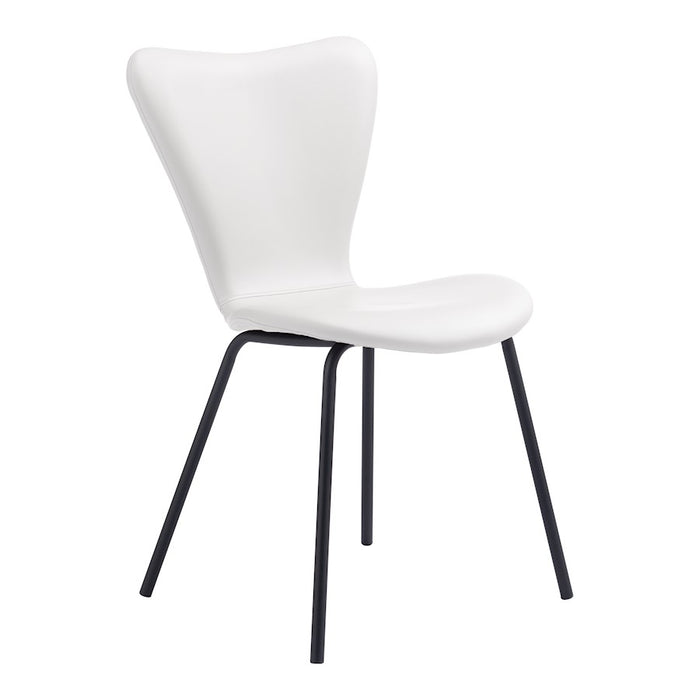 Zuo Modern Torlo Dining Chair Set of 2, White