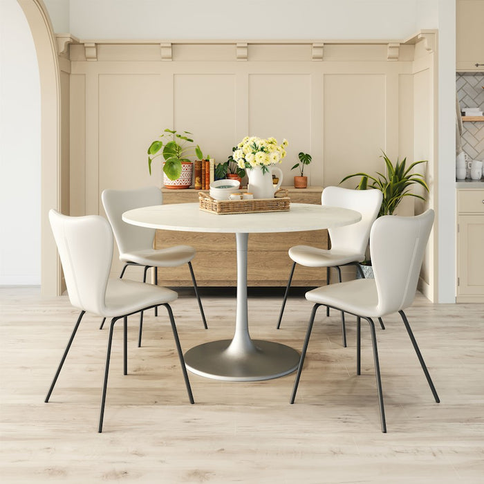 Zuo Modern Torlo Dining Chair Set of 2, White