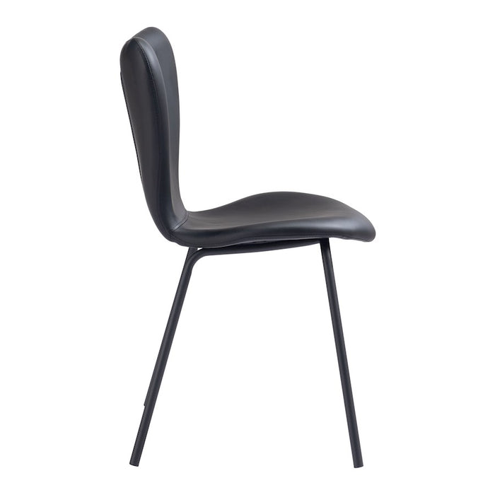 Zuo Modern Torlo Dining Chair Set of 2, Black