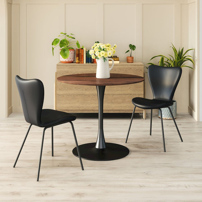 Zuo Modern Torlo Dining Chair Set of 2, Black