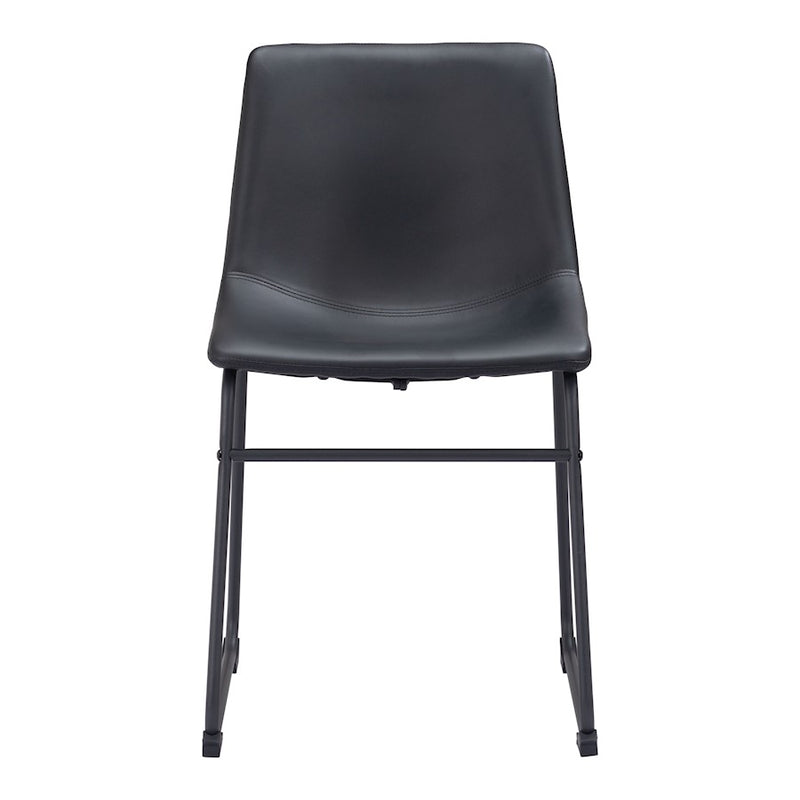 Zuo Modern Smart Dining Chair Set of 2, Black