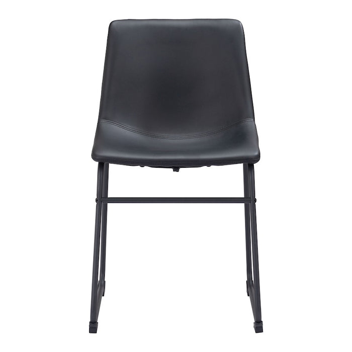 Zuo Modern Smart Dining Chair Set of 2, Black
