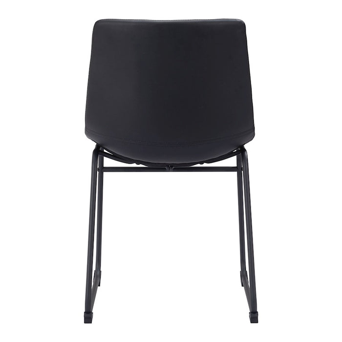 Zuo Modern Smart Dining Chair Set of 2, Black