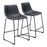 Zuo Modern Smart Counter Stool Set of 2, Black - 109649