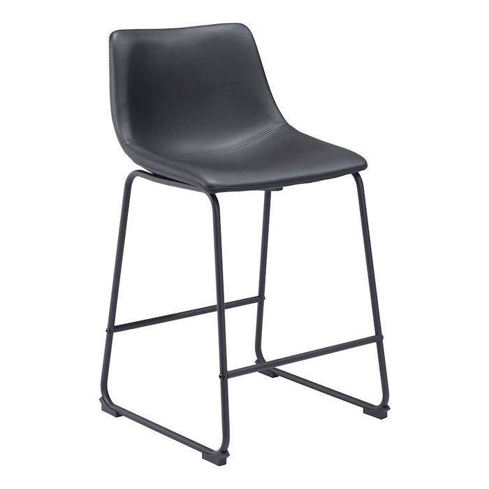 Zuo Modern Smart Counter Stool Set of 2, Black