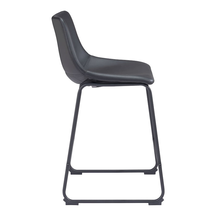 Zuo Modern Smart Counter Stool Set of 2, Black