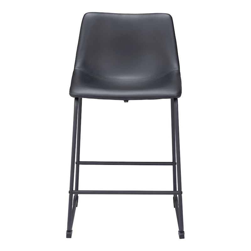 Zuo Modern Smart Counter Stool Set of 2, Black