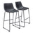 Zuo Modern Smart BarStool Set of 2, Black - 109650