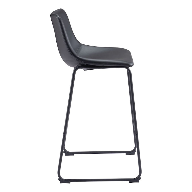 Zuo Modern Smart BarStool Set of 2, Black