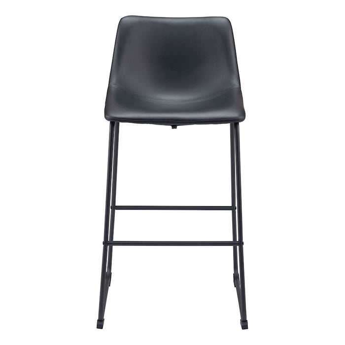 Zuo Modern Smart BarStool Set of 2, Black