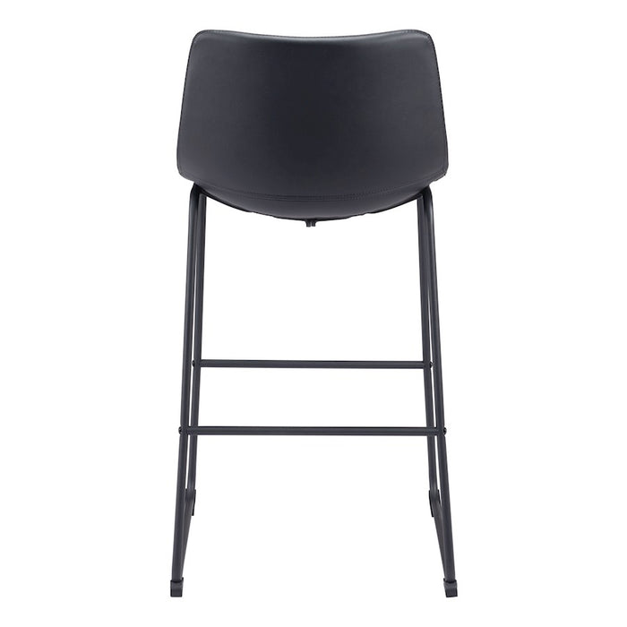 Zuo Modern Smart BarStool Set of 2, Black