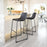 Zuo Modern Smart BarStool Set of 2, Black