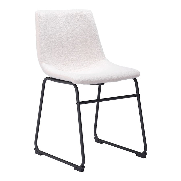 Zuo Modern Smart Dining Chair Set of 2, Ivory