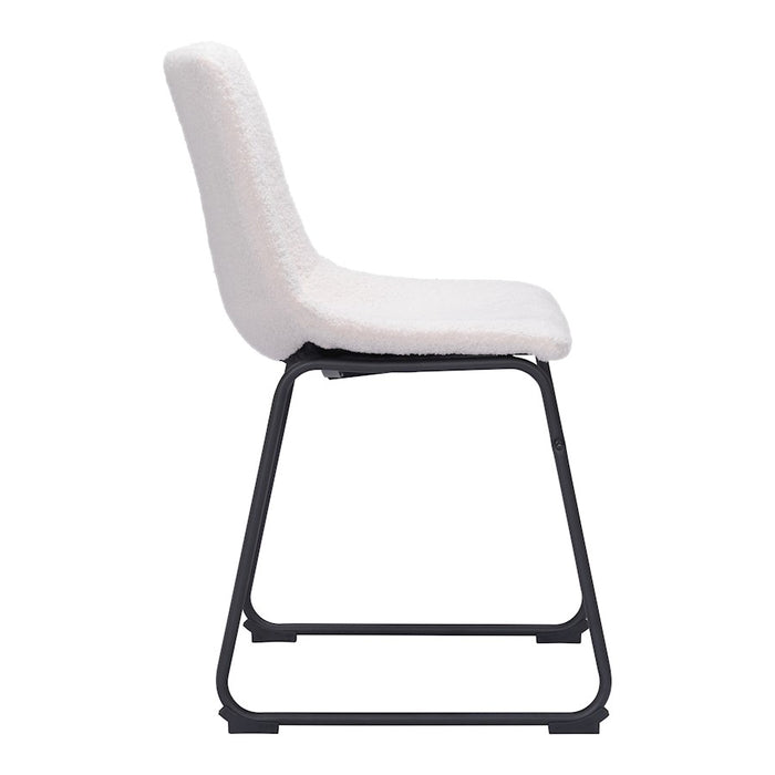 Zuo Modern Smart Dining Chair Set of 2, Ivory