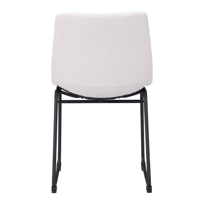 Zuo Modern Smart Dining Chair Set of 2, Ivory