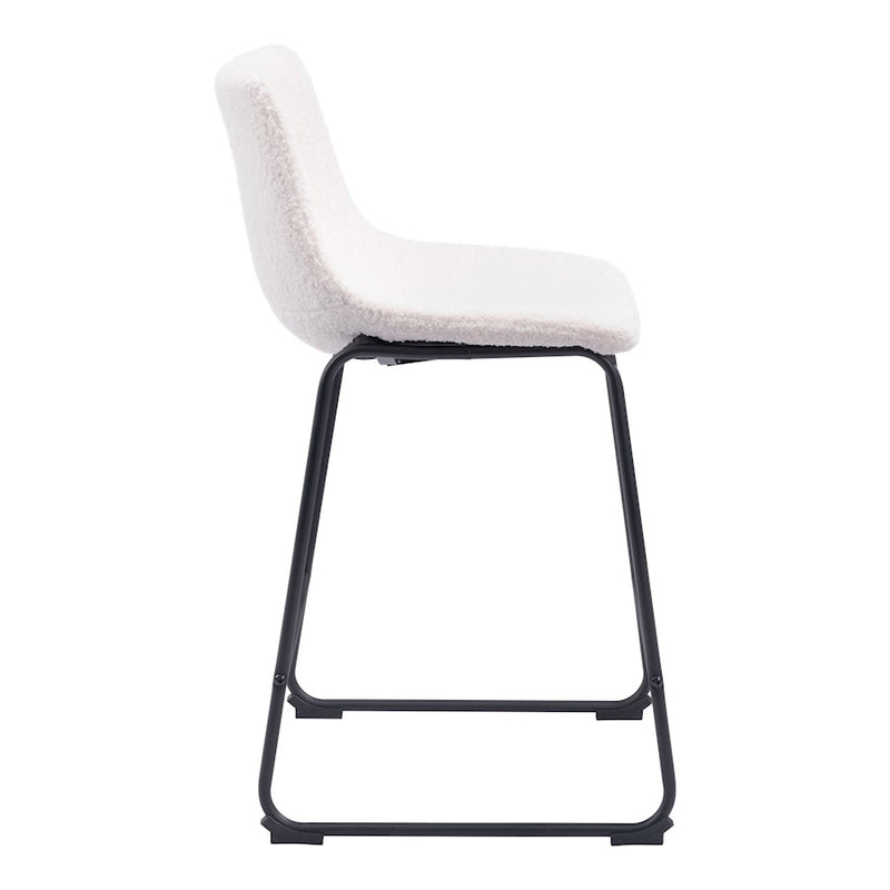 Zuo Modern Smart Counter Stool Set of 2, Ivory