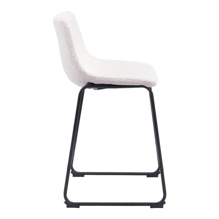 Zuo Modern Smart Counter Stool Set of 2, Ivory