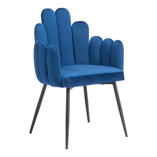 Zuo Modern Noosa Dining Chair Set of 2, Navy Blue