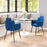 Zuo Modern Noosa Dining Chair Set of 2, Navy Blue