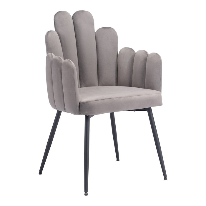 Zuo Modern Noosa Dining Chair Set of 2, Gray