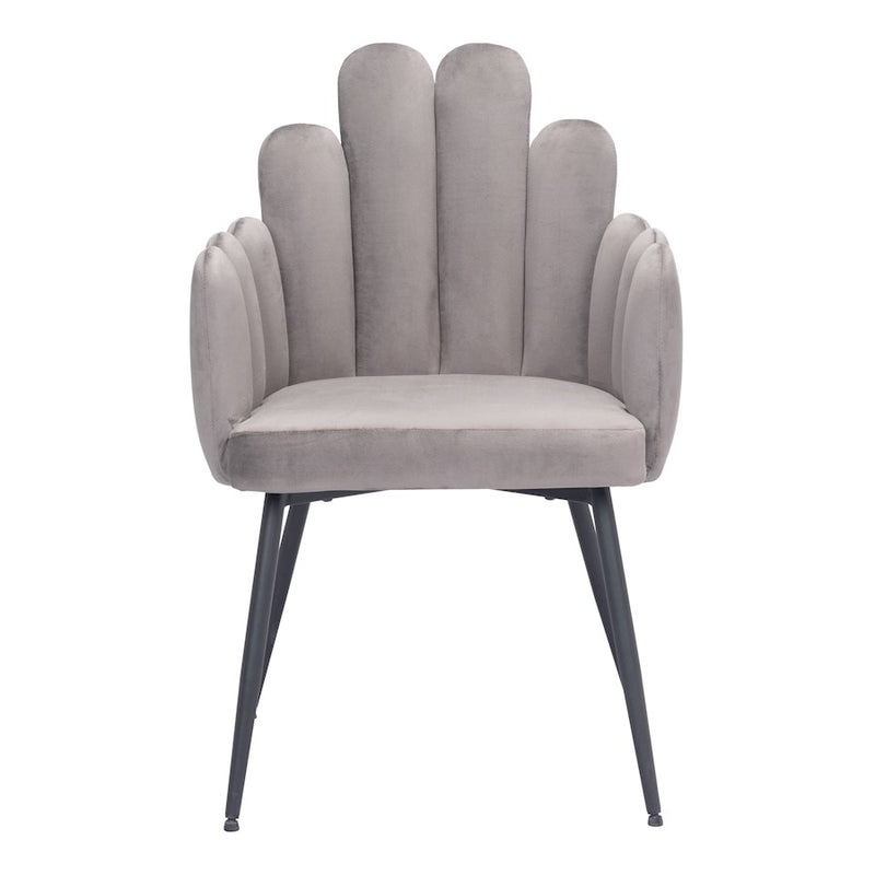 Zuo Modern Noosa Dining Chair Set of 2, Gray