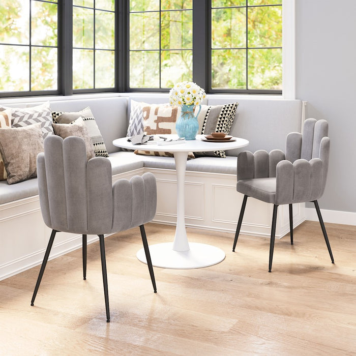 Zuo Modern Noosa Dining Chair Set of 2, Gray