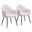 Zuo Modern Noosa Dining Chair Set of 2, Ivory - 109657