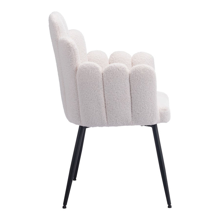 Zuo Modern Noosa Dining Chair Set of 2, Ivory