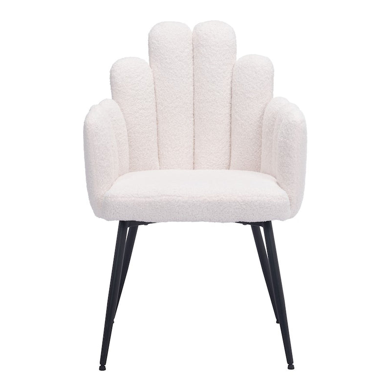 Zuo Modern Noosa Dining Chair Set of 2, Ivory