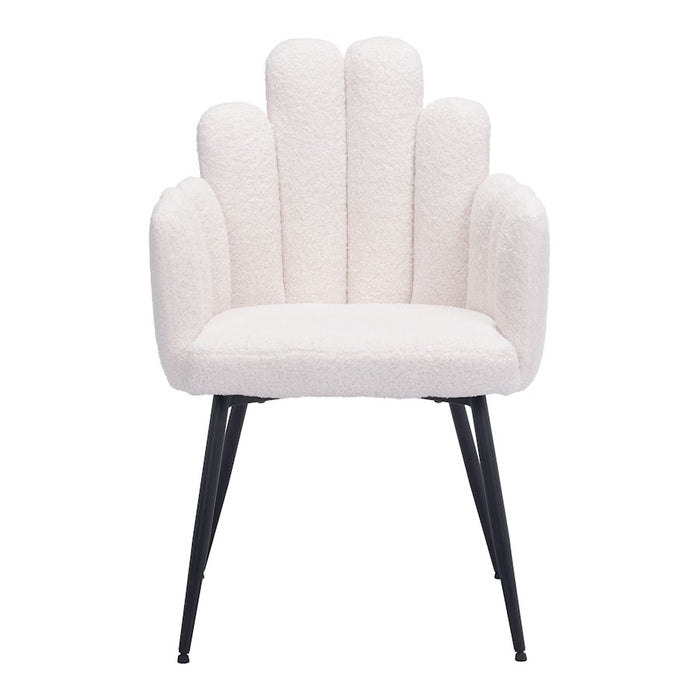 Zuo Modern Noosa Dining Chair Set of 2, Ivory